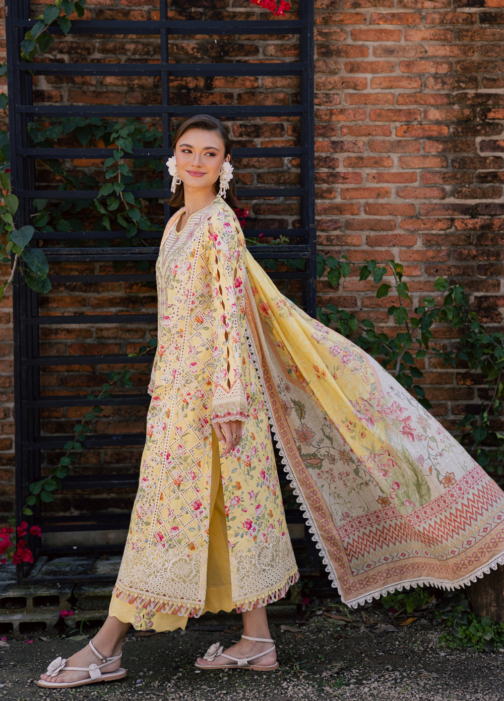 Shezlin by Aabyaan Unstitched Embroidered Chikankari 3 Piece Suit ABY26UCS ZEHRAAYE - Eid Collection
