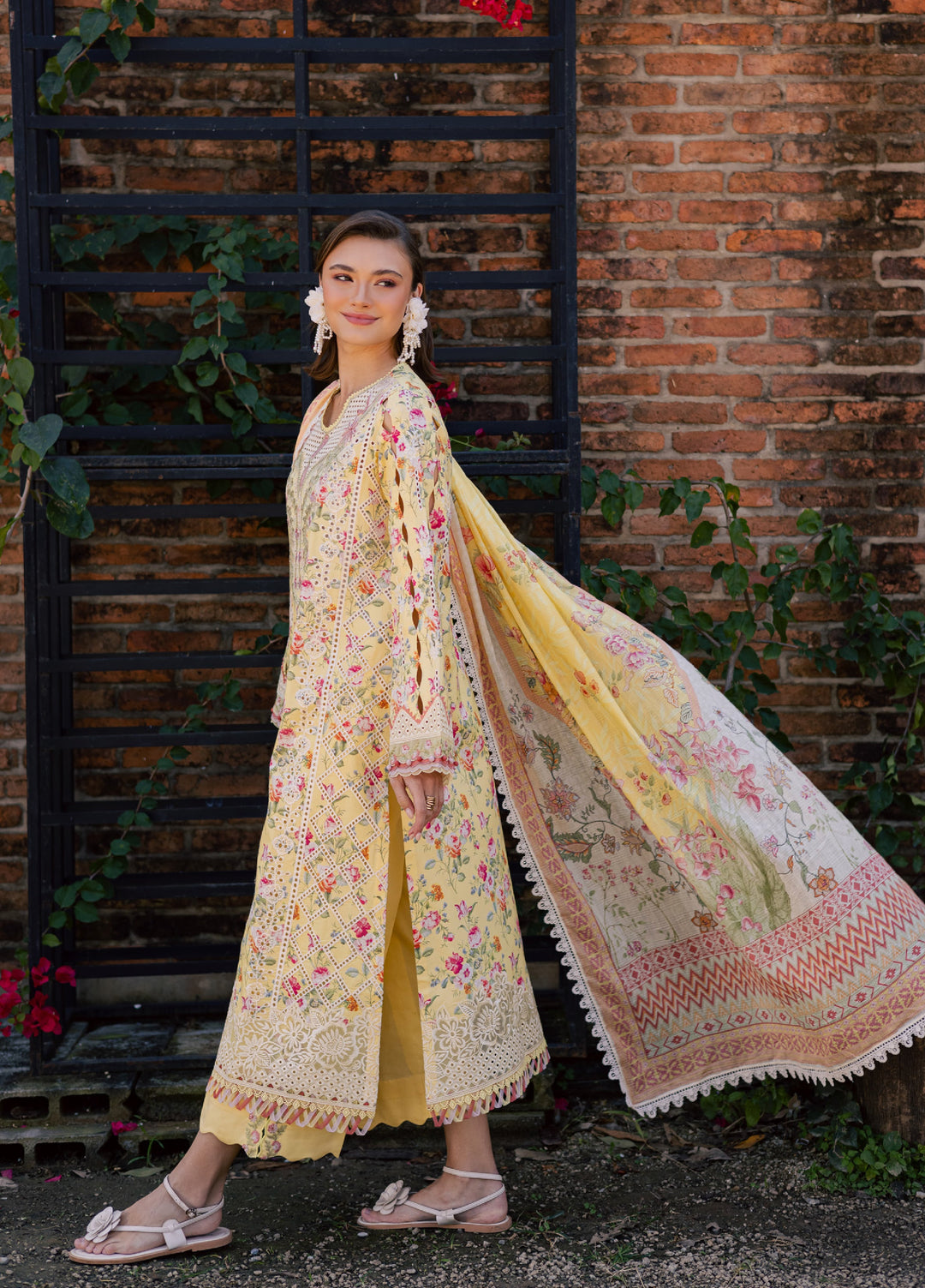 Shezlin by Aabyaan Unstitched Embroidered Chikankari 3 Piece Suit ABY26UCS ZEHRAAYE - Eid Collection