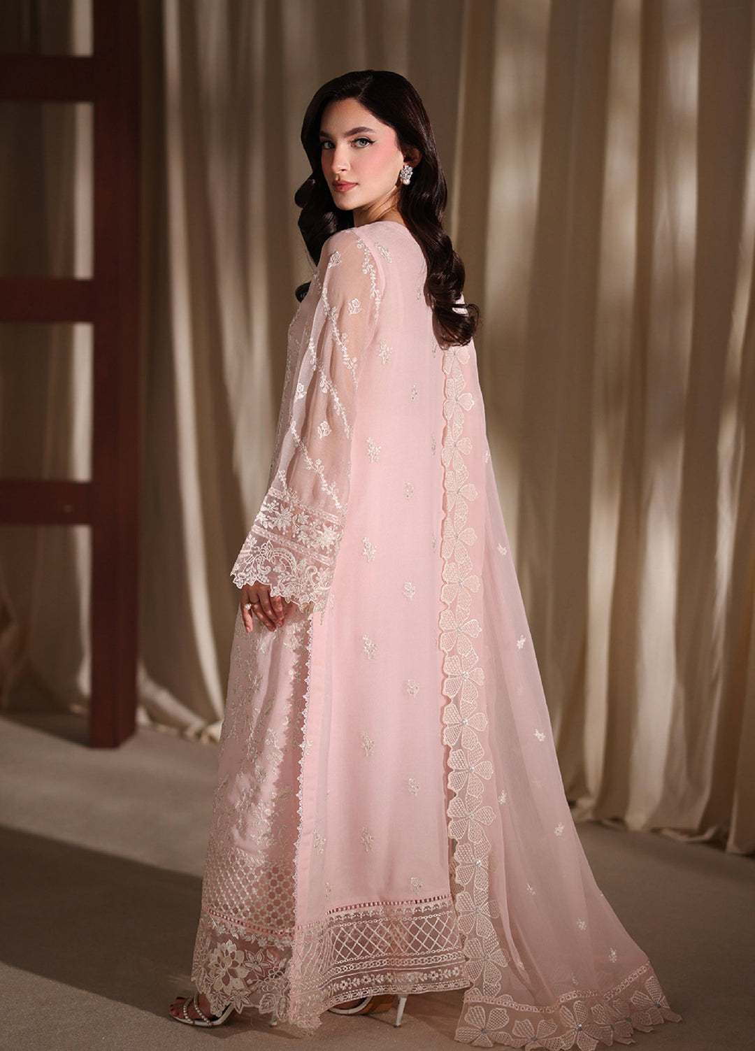Azure Unstitched Embroidered Chiffon 3 Piece Suit AZ26ULC Twirling Tulip - Festive Collection