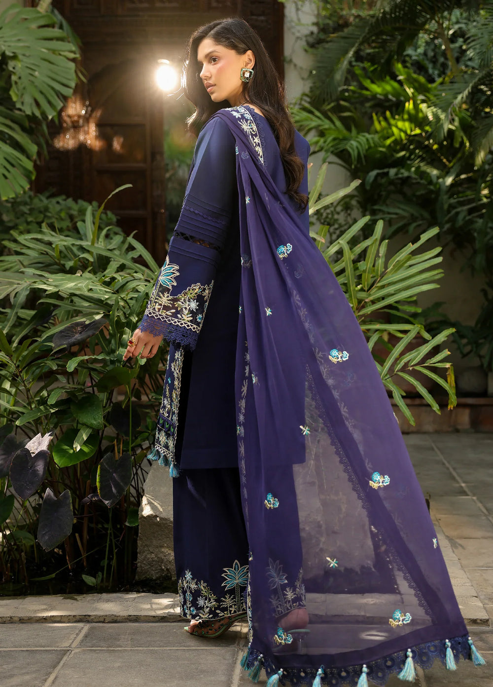 Shanaya by Mahnur Unstitched Embroidered Lawn 3 Piece Suit MN26USL SH-10 - Summer Collection
