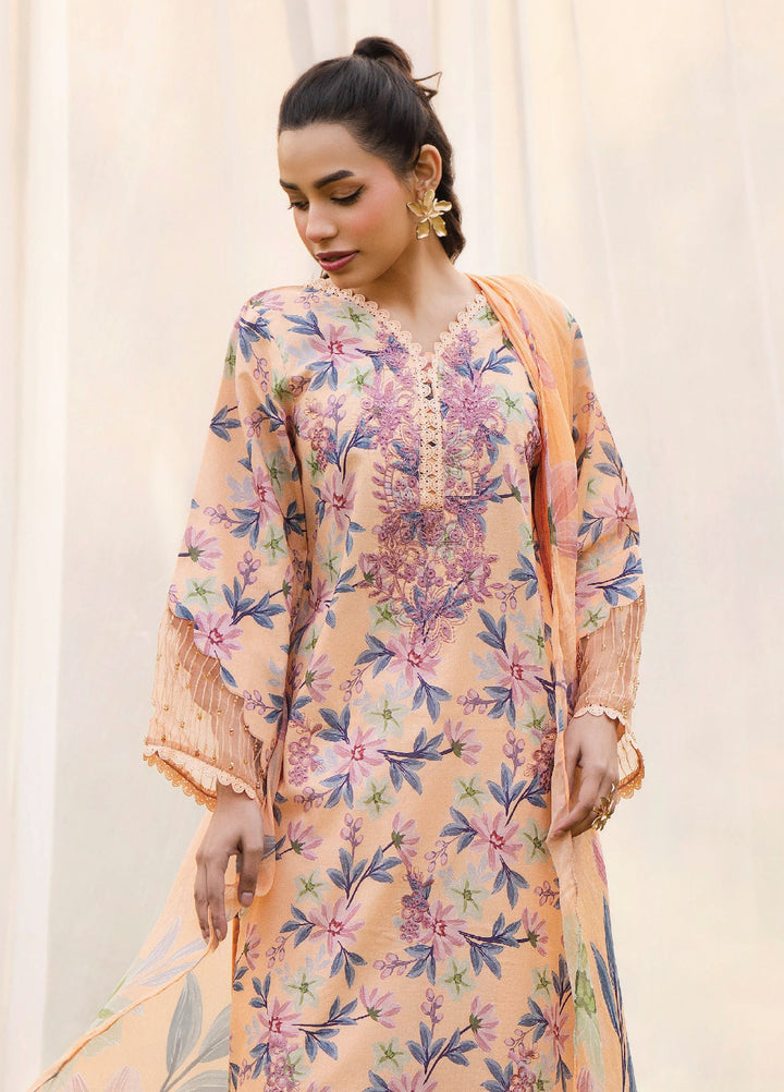 Eden Garden by Humdum Unstitched Embroidered Lawn 3 Piece Suit HB26UED D-05 - Summer Collection