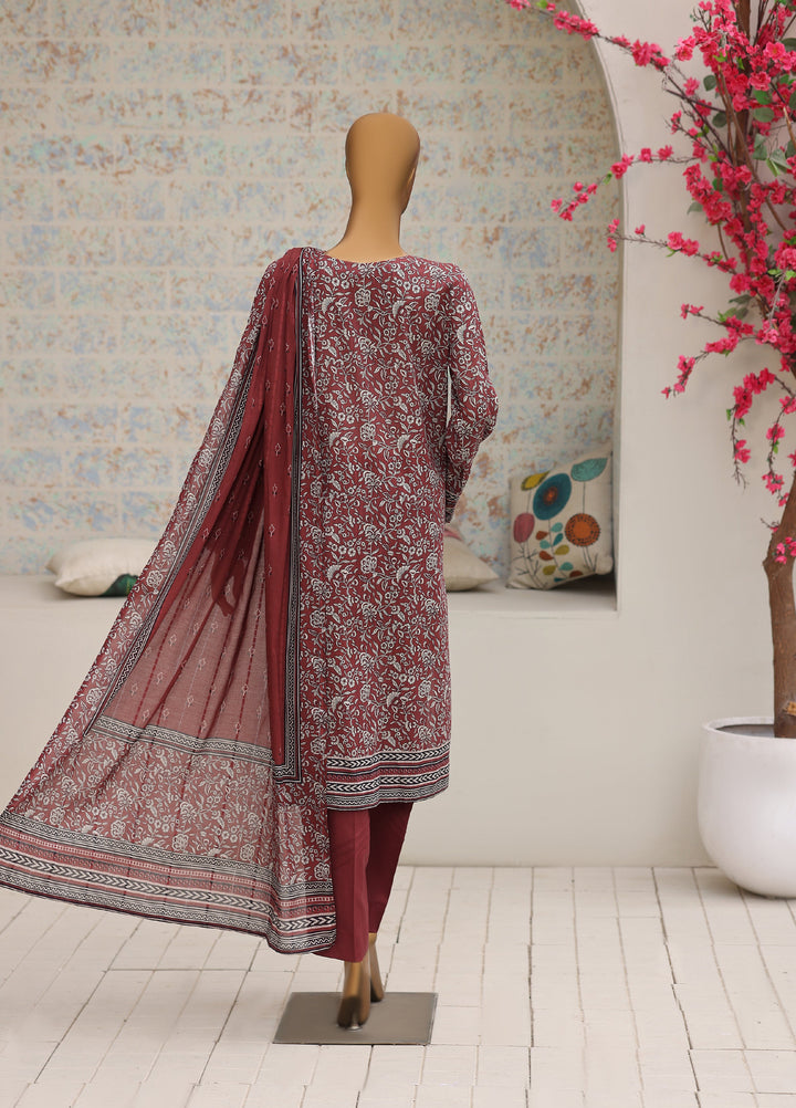 Nayab by HZ Textiles Unstitched Printed Cotton Lawn 3 Piece Suit HZ28UN NPC-07 - Casual Collection