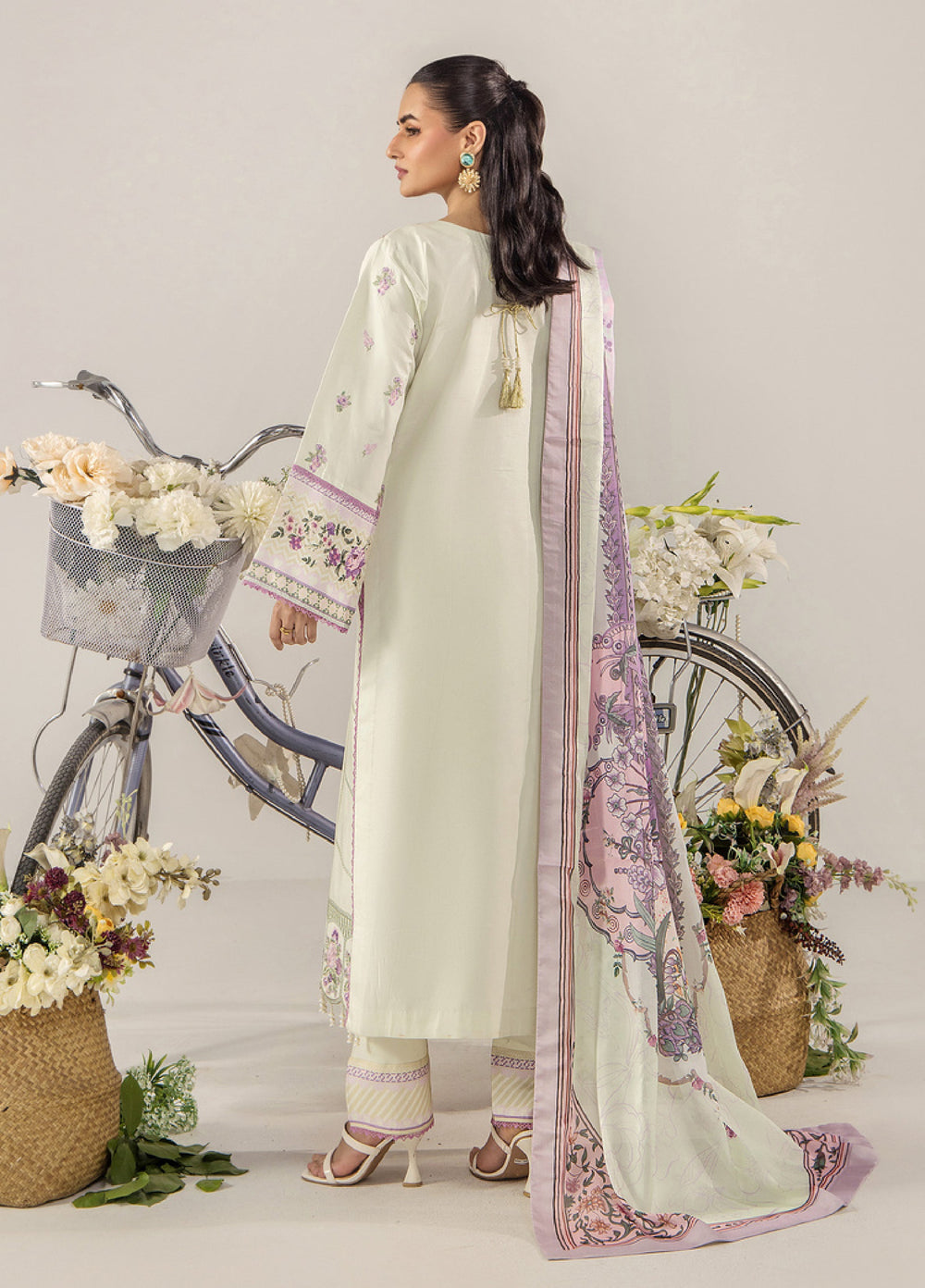Sara Jahan Women RTW Embroidered Lawn 3 Piece Suit SJ26RF SJ-1088 - Festive Collection