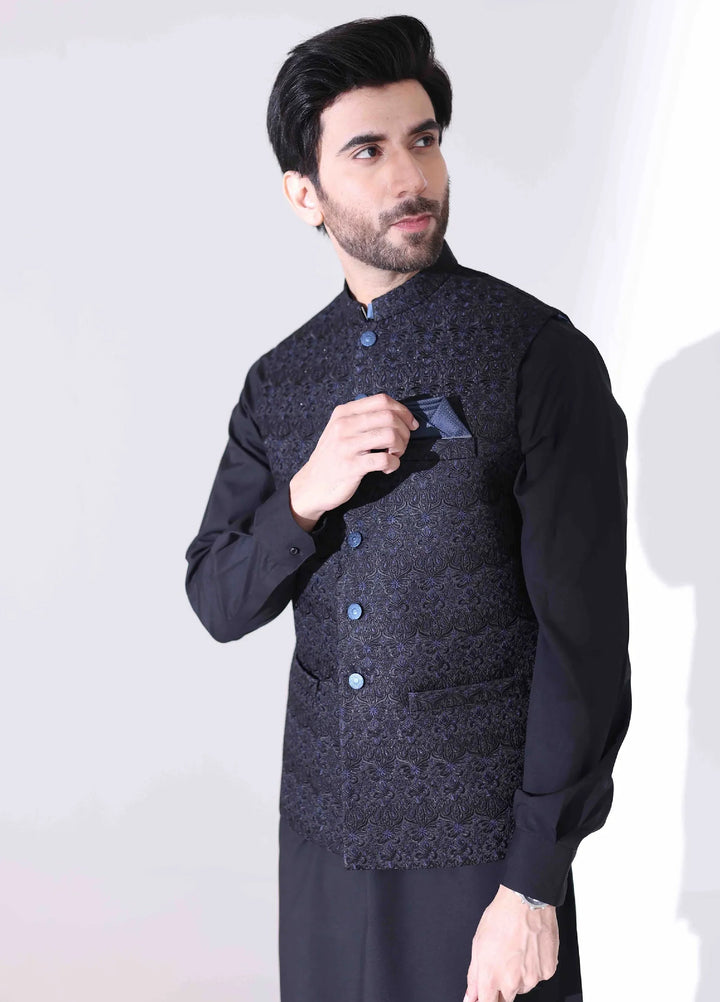 Stylish Embroidered Men Maysori Waistcoat - W-1993