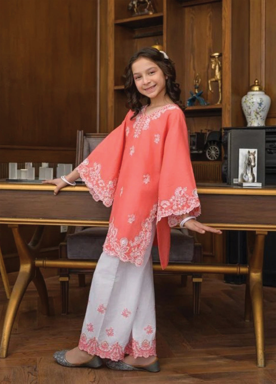 Fresh Birds Kids RTW Embroidered Lawn 2 Piece Suit Mahira-FB-11 - Casual Collection