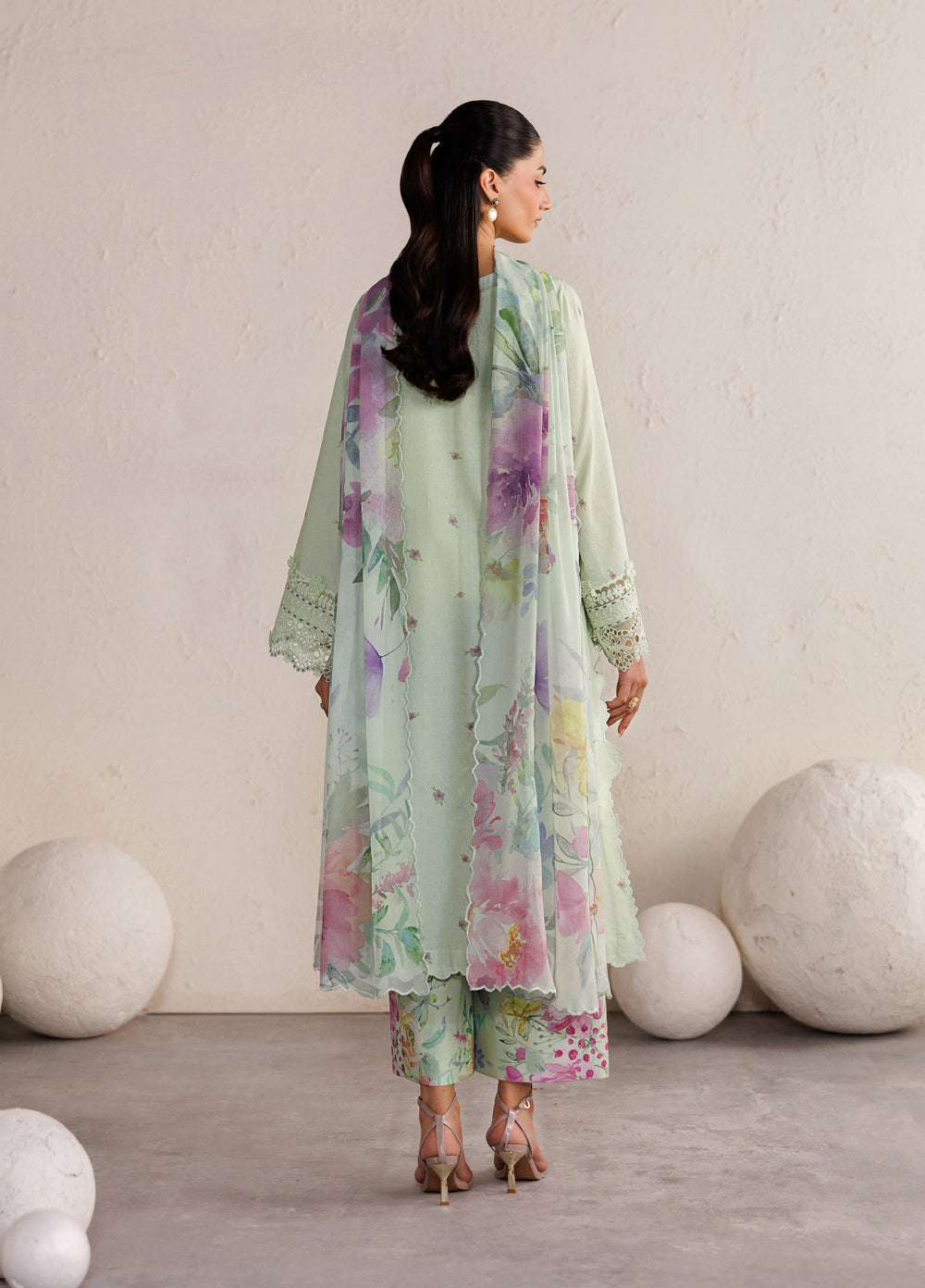 Iznik Unstitched Embroidered Lawn 3 Piece Suit IZ26ULF IBE-06 - Festive Collection