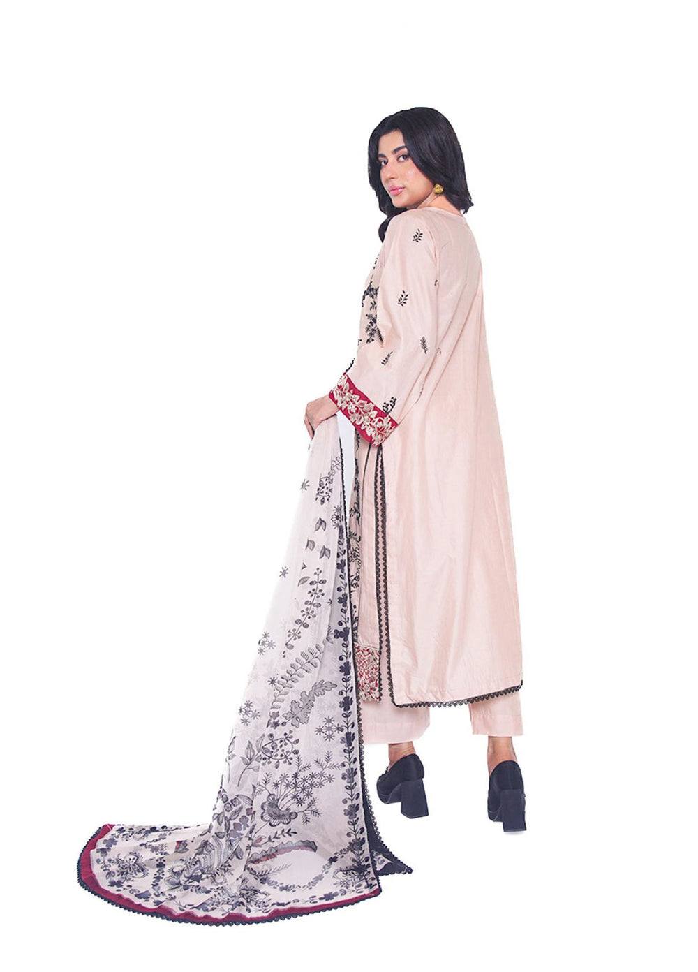 Ileen by naba bilal RTW Embroidered Lawn 3 Piece Suit IN26REL Aina - Casual Collection