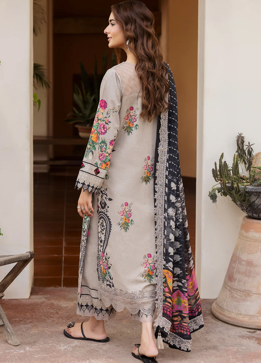 Andaaz by Charizma Unstitched Embroidered Lawn 3 Piece Suit CHR26UAL CAD6-08 - Summer Collection