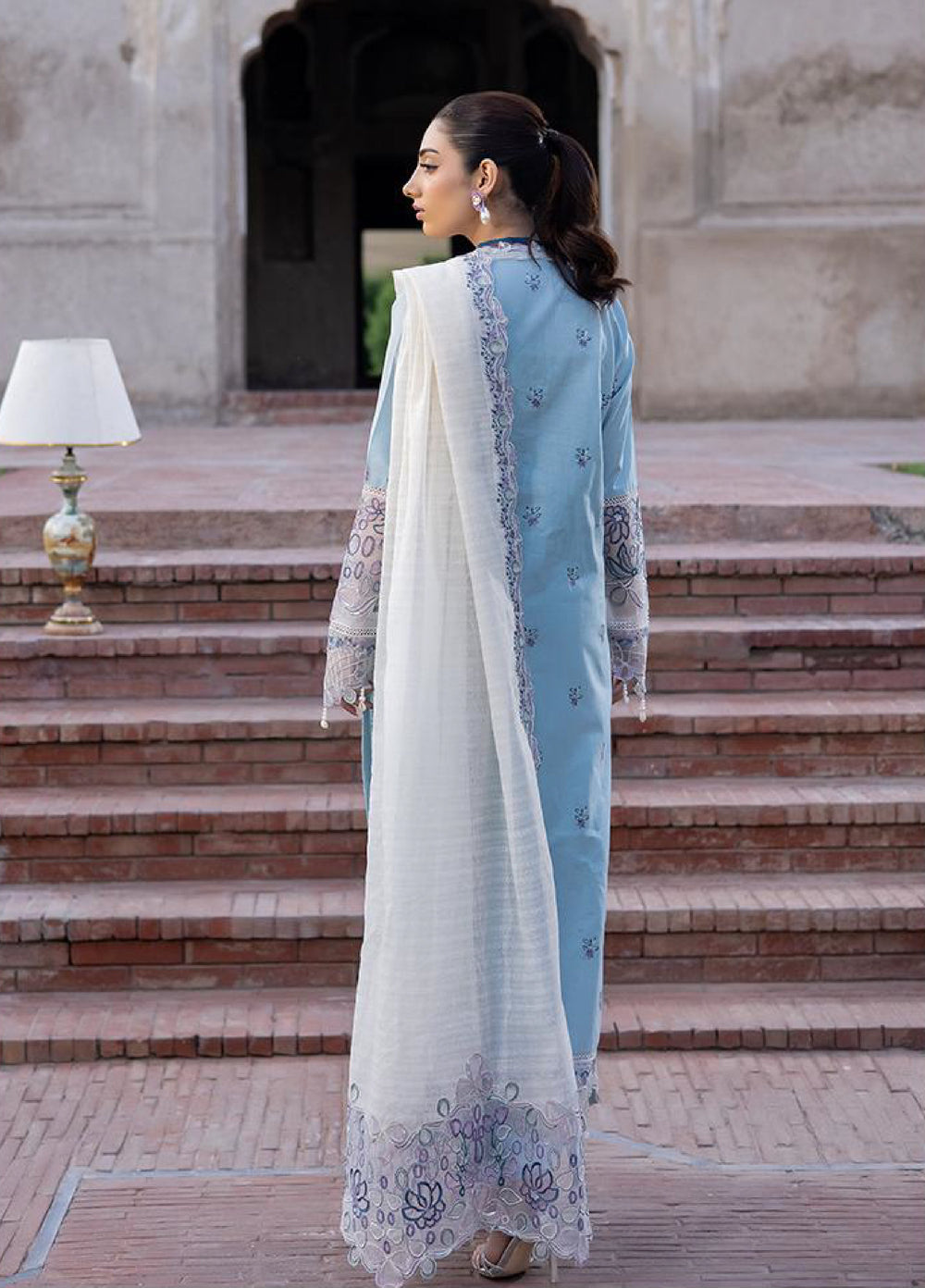 Inara by Javairia Women RTW Embroidered Lawn 3 Piece Suit IN26PJF Nelaam - Festive Collection