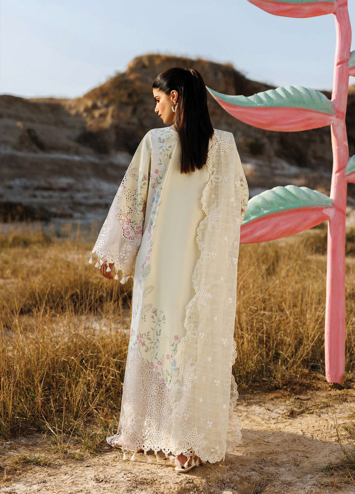 Sunlit Groove by Emaan Adeel Unstitched Embroidered Luxury Lawn 3 Pcs Suit EA26USG BLOSSOM BEAT - Summer Collection
