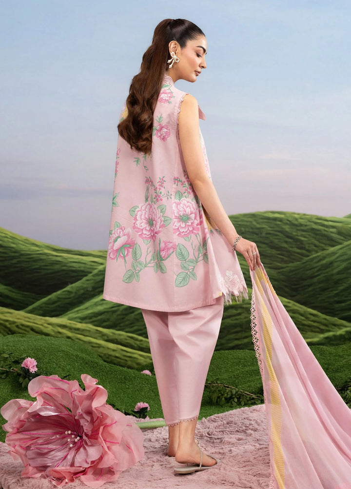 M Basics by Maria B Unstitched Embroidered Lawn 3 Piece Suit MB26SSEL MB-CUSV14-04A - Eid Collection
