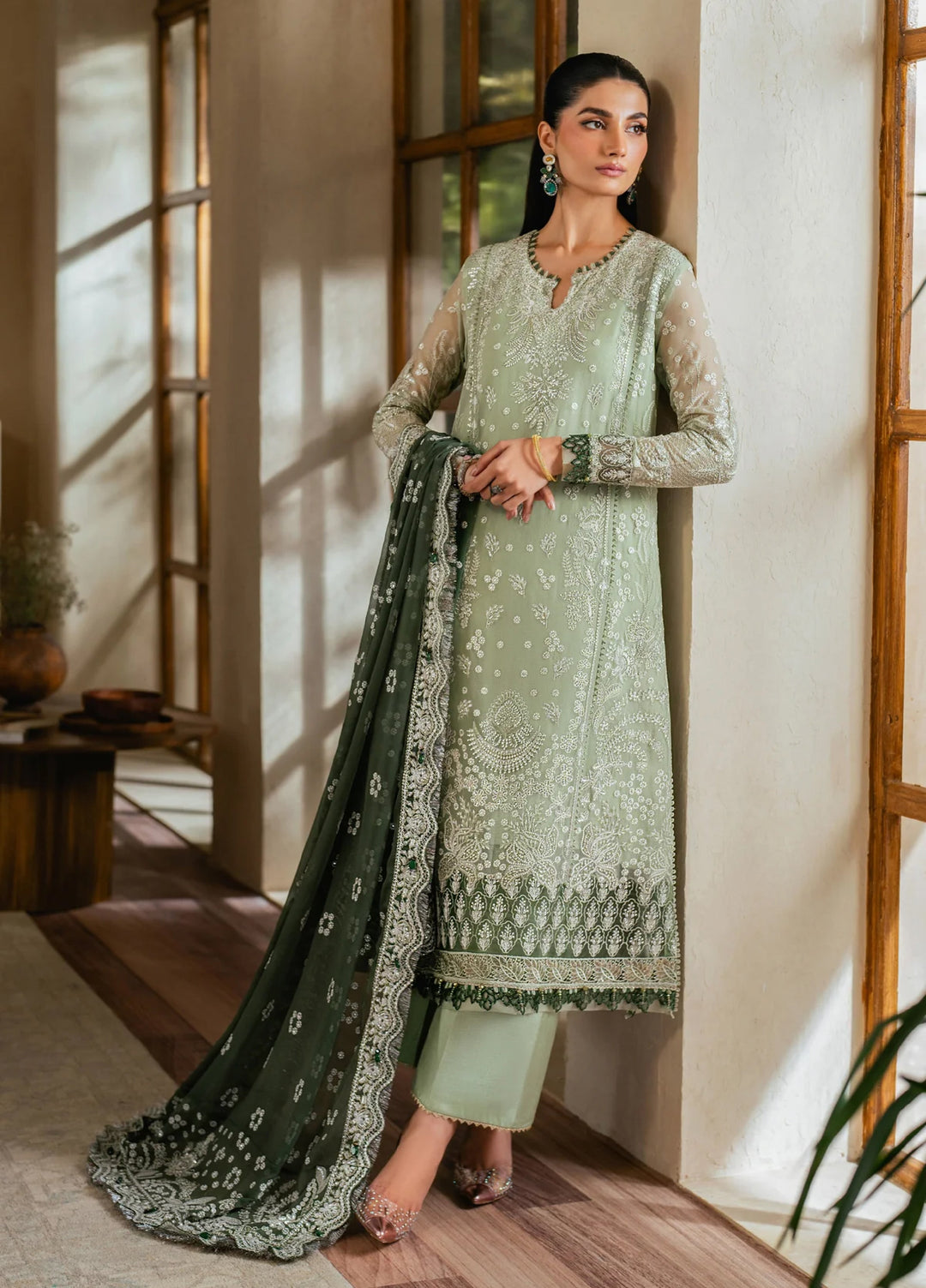 Xenia Formal Unstitched Luxury Chiffon Suits 3 Piece XE25FL Verdura - Formals Collection