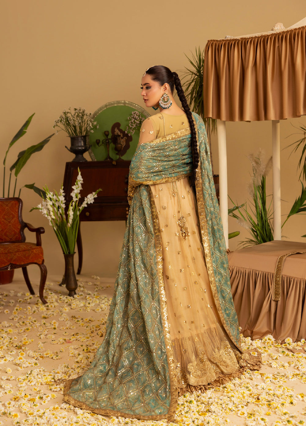 Sara Jahan Women RTW Embroidered Net 3 Piece Suit SJ26RF SJ-1043 - Festive Collection
