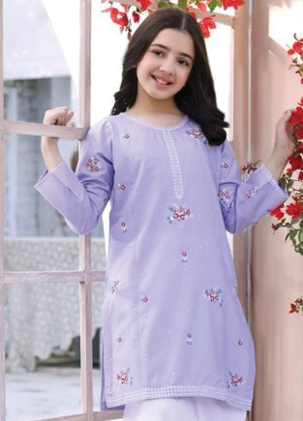 Fresh Birds Kids RTW Embroidered Lawn 2 Piece Suit Ria-FB-03 - Casual Collection
