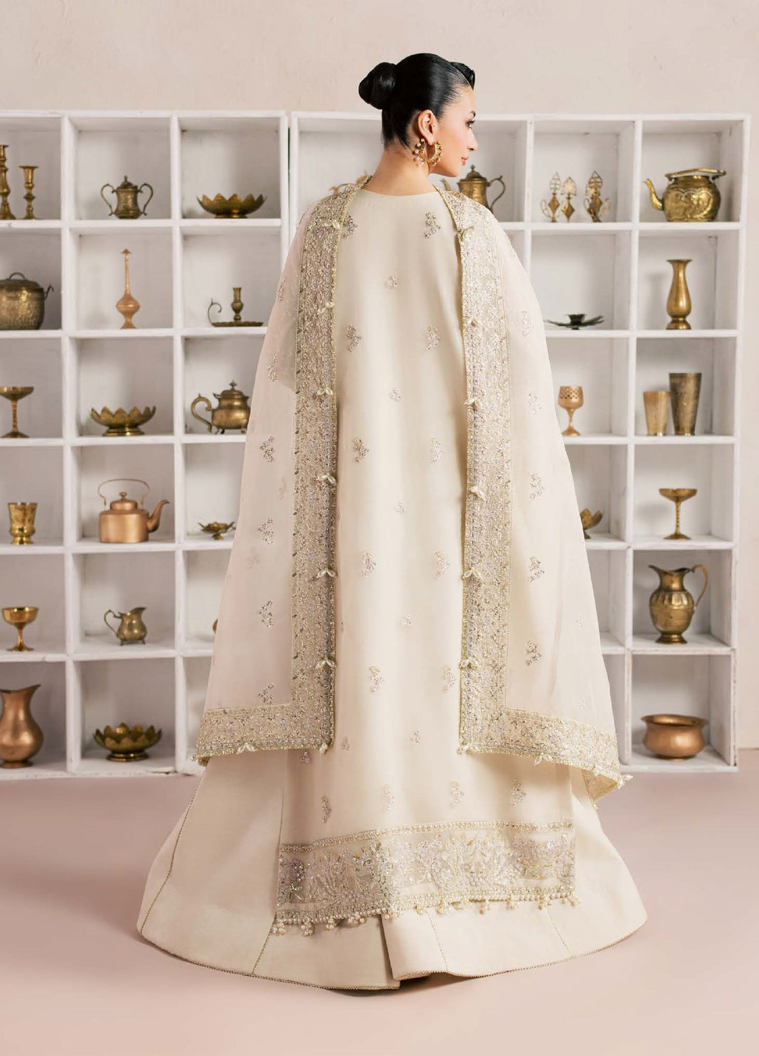 Sorelle by Aylin Unstitched Hand work Organza 3 Piece Suit AY26US Ivana - Festive Collection