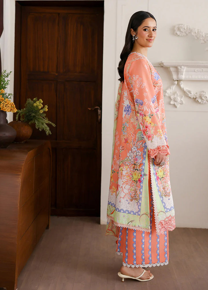 Sunlit Tales by Roheenaz Unstitched Embroidered Lawn 3 Piece Suit RN26ULS Blush tale RUNSS260710 - Lawn Collection