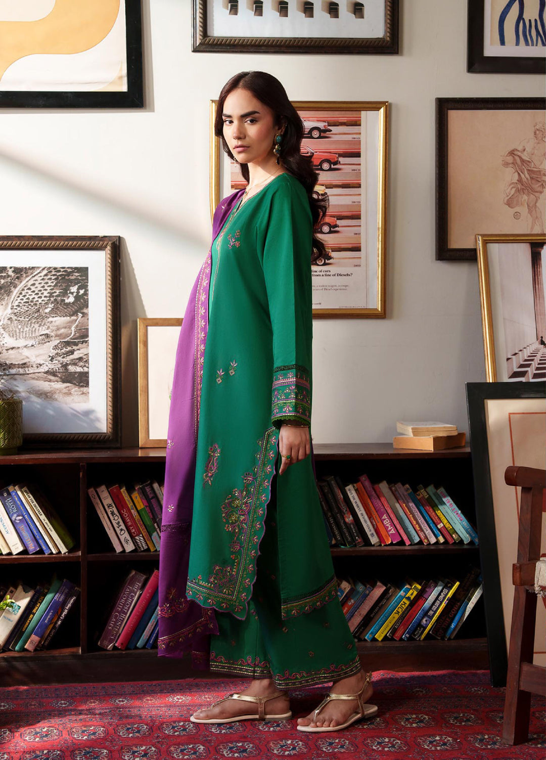 RajBari Women RTW Embroidered Lawn 3 Piece Suit RB26PLE Inara 07 - Eid Collection