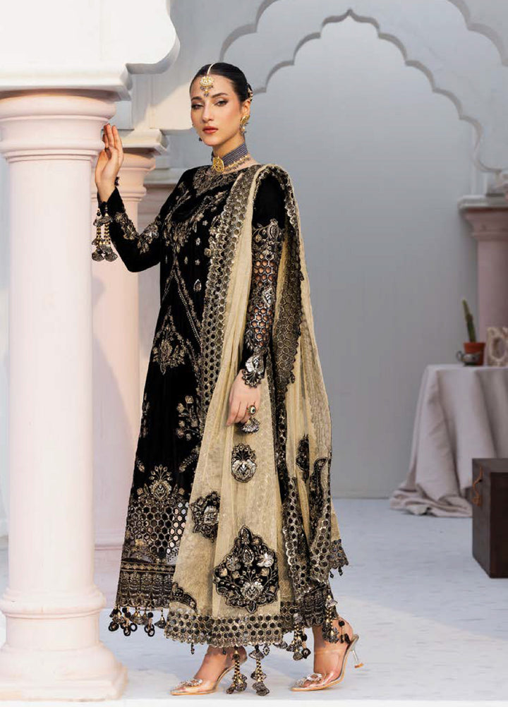 Andaz E Makhmal by Zebtan Unstitched Velvet ZB25 ZAM-10 - Festive Collection