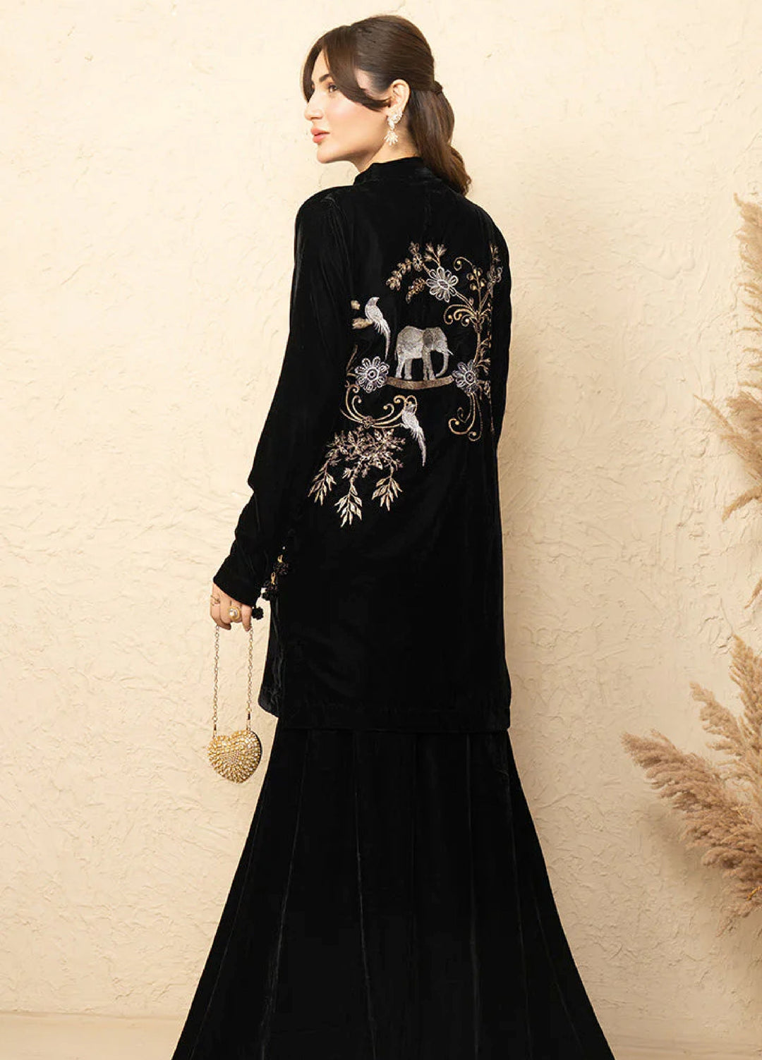 Winter Hues by Naayas Women Pret Embroidered 1 Piece Velvet Anabella - Winter Collection