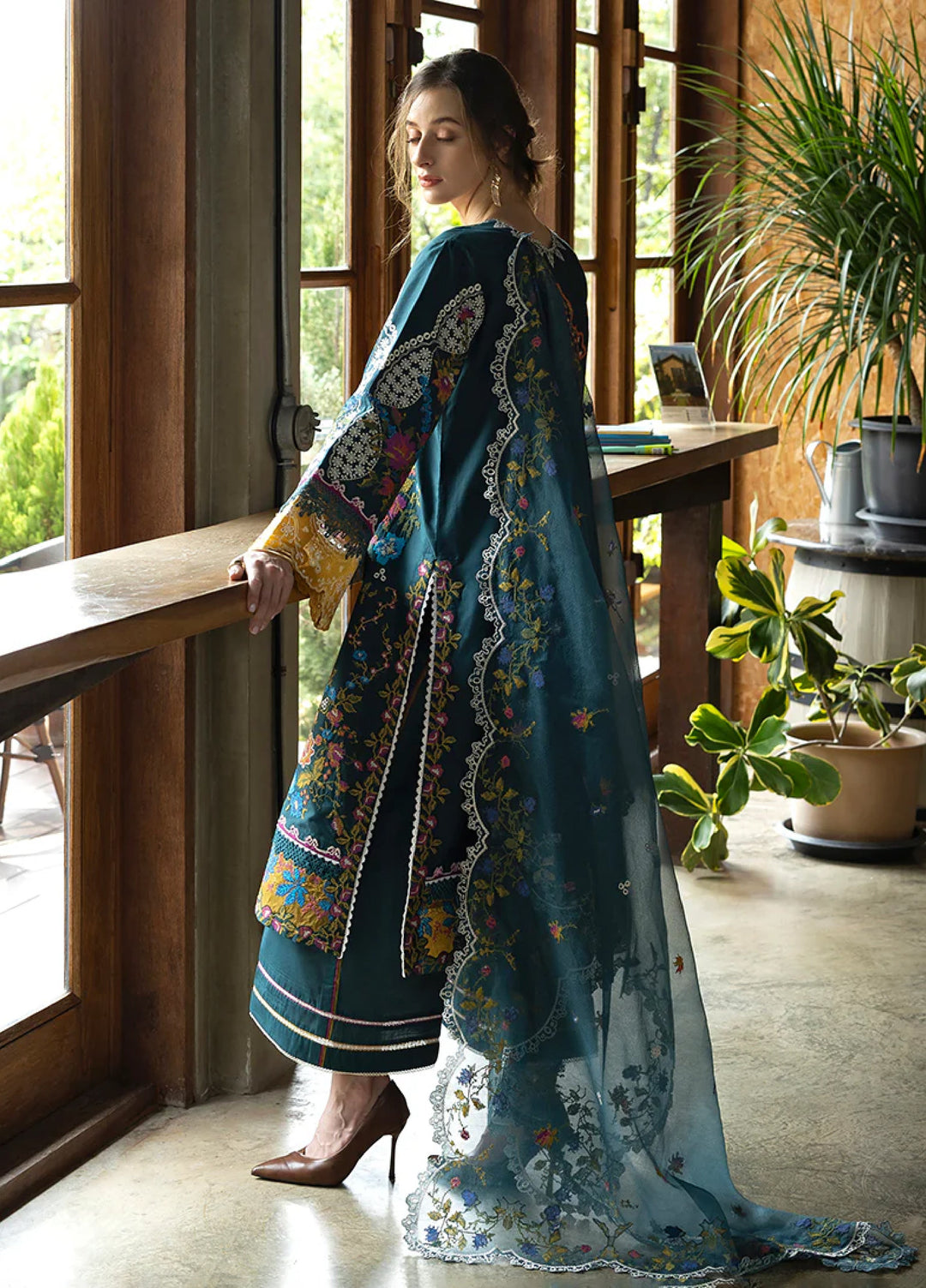 Mon Tresor by Esmel Unstitched Embroidered Luxury Lawn 3 Piece Suit EML26UMT D9-Lumi - Summer Collection