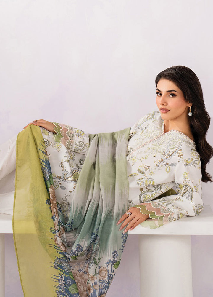 Le'essence by Xenia Formals Unstitched Embroidered Lawn 3 Piece Suit XE26UL D-12 Izzy - Summer Collection