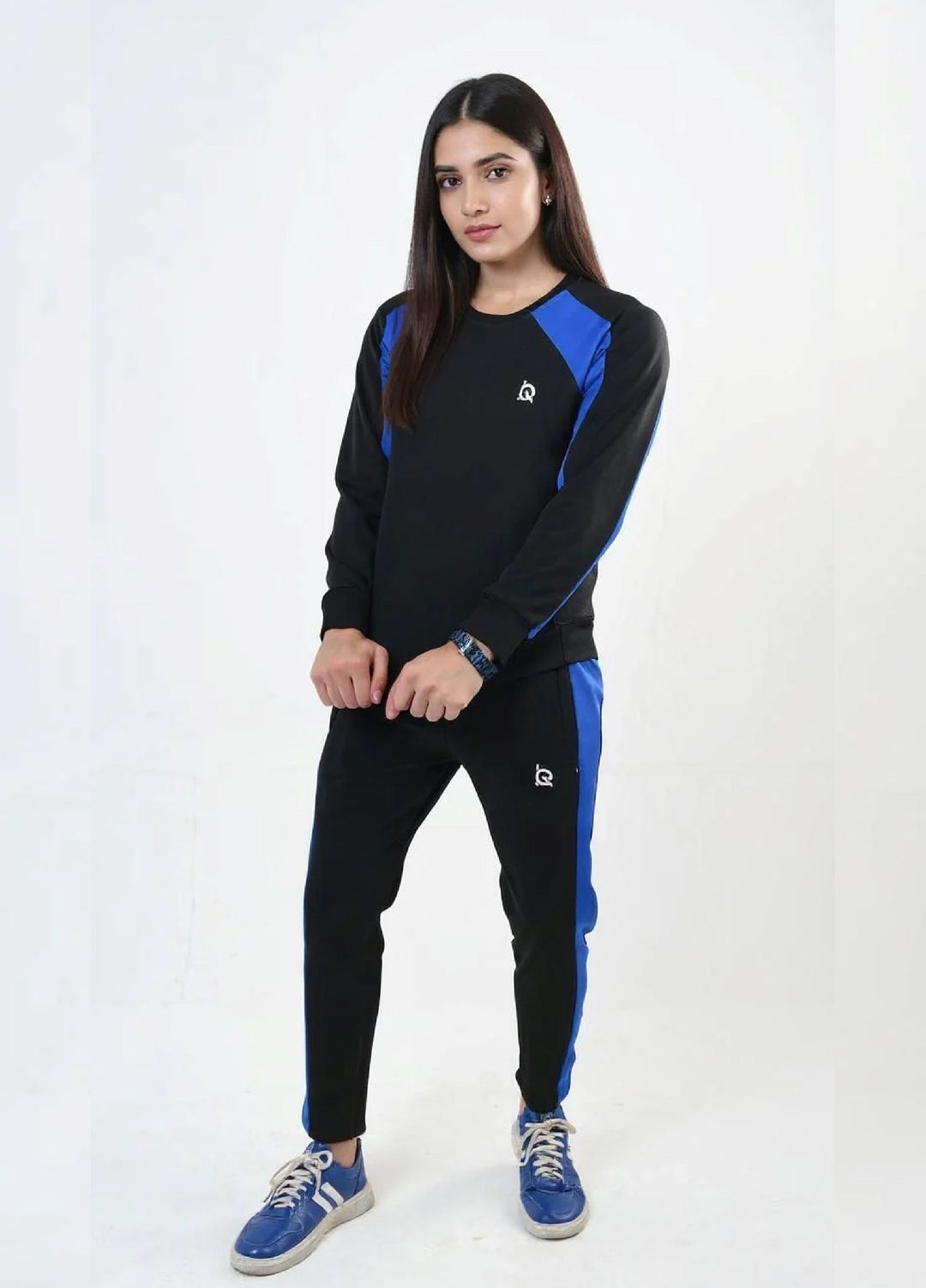 IQ Exclusive Women Winter Track Suit W-Blackout Blue Tracksuit