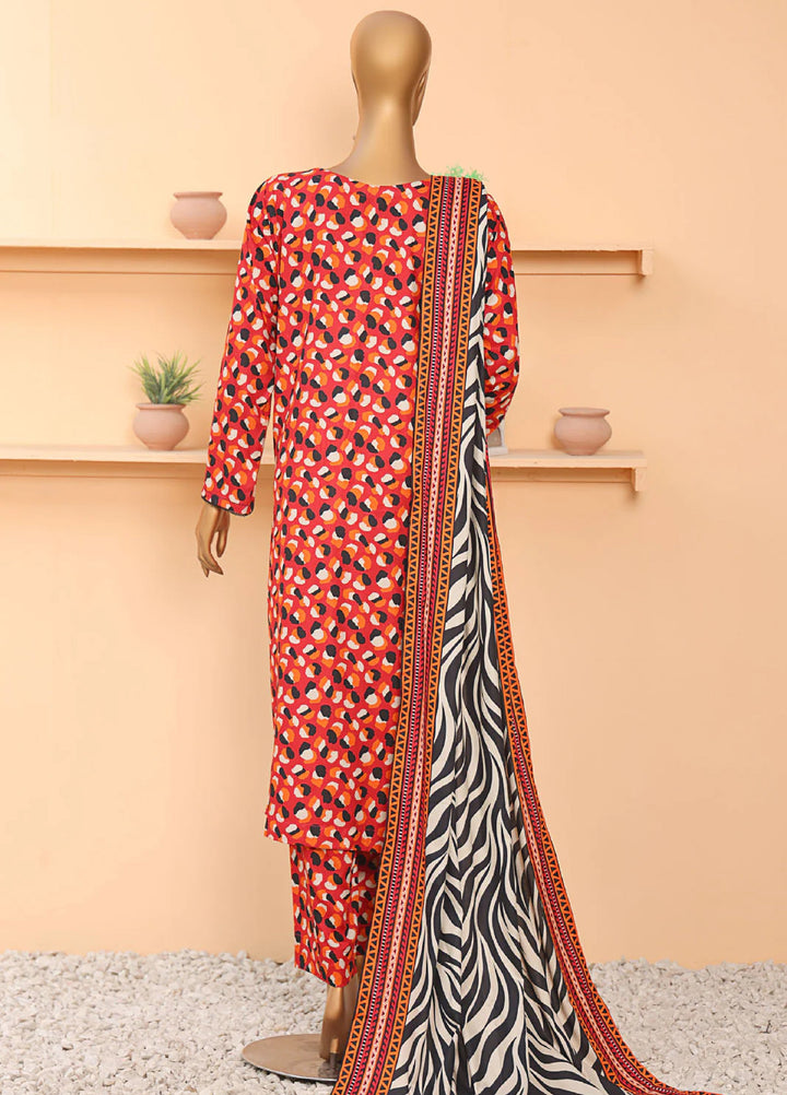 Wintry by Hz Textiles Printed Linen Suits Unstitched 3 Piece LCP-203 - Winter Collection