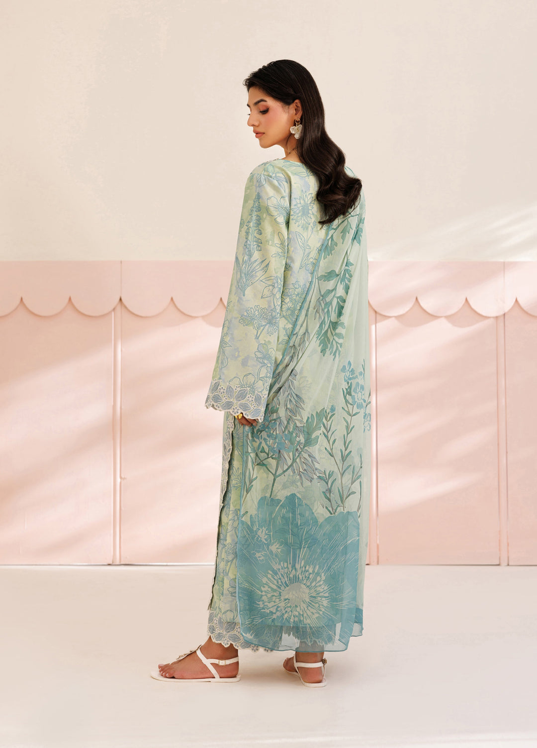 Azzal Unstitched Printed and Embroidered Lawn 3 Piece Suit AZL26UPL AZL-146 - Summer Collection