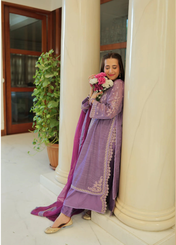 Omal by Komal Behnon Ki Eid Munar Line 3 Piece Pret Suit Motia - Festive Collection