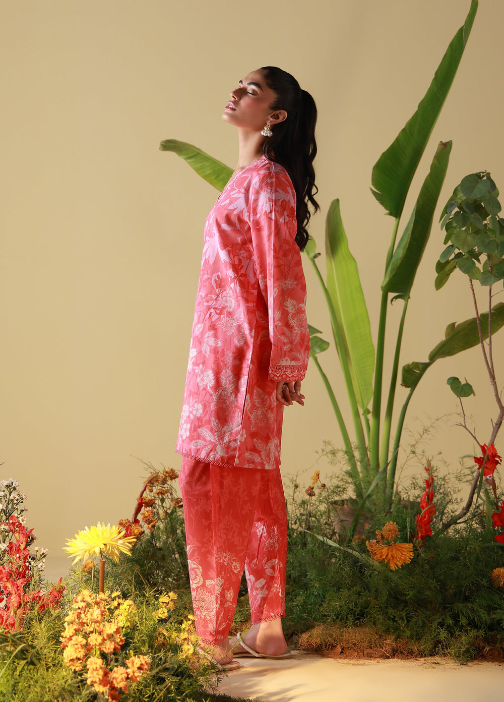 Sahar Unstitched Printed Cambric 2 Piece Suit SS1-26-28 Rose Garden - Summer Collection