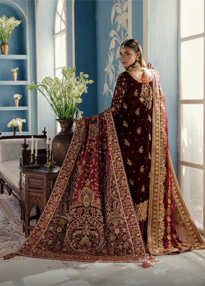 AIK Udaipur Velvet Unstitched Luxury Embroidered 3 Piece AIK25 D-05 - Formals Collection