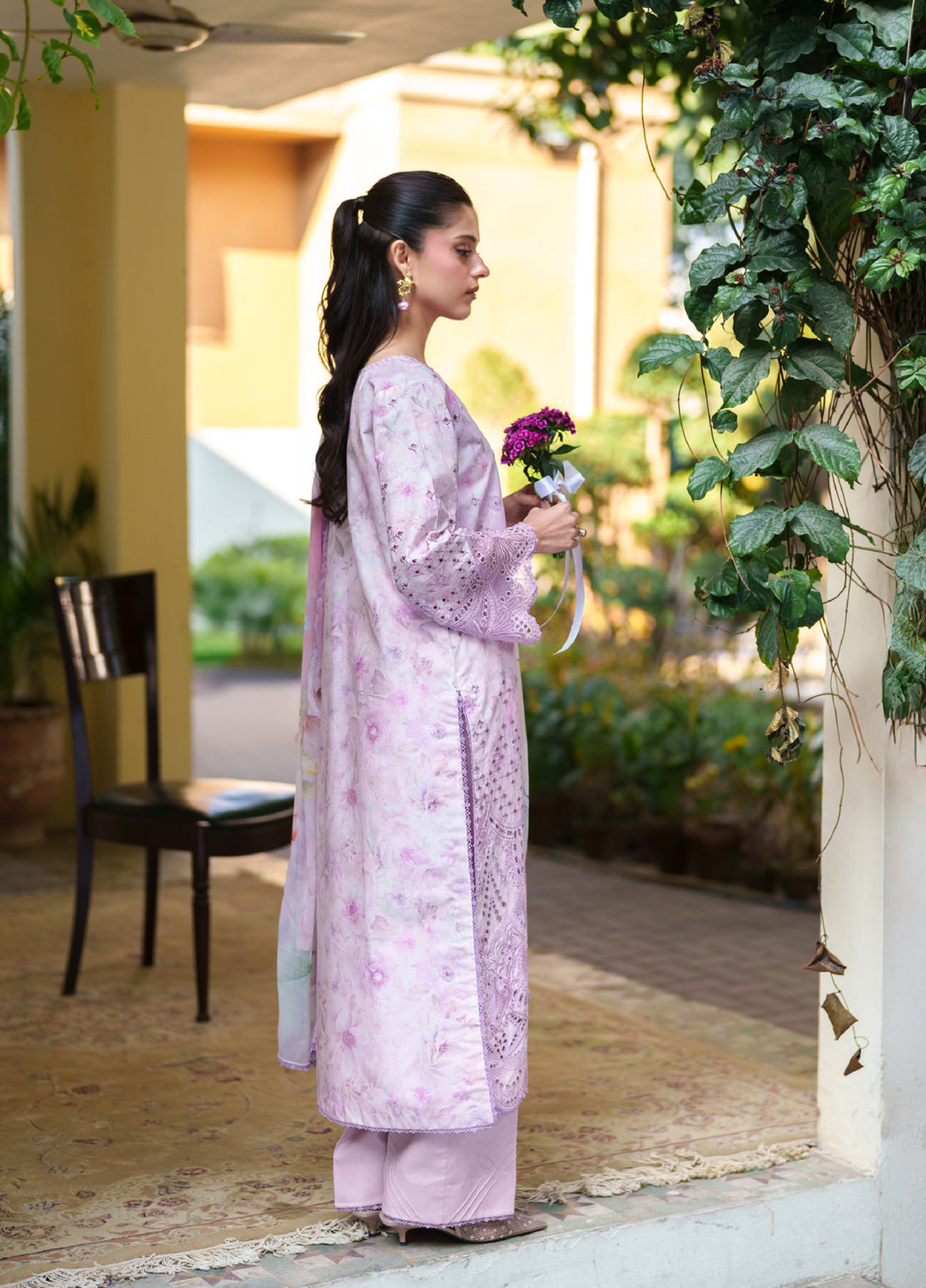 Summer Lines Printkari by Neeshay Unstitched Embroidered Lawn 3 Piece Suit NSH26SLP D-3 Mirelle - Summer Collection