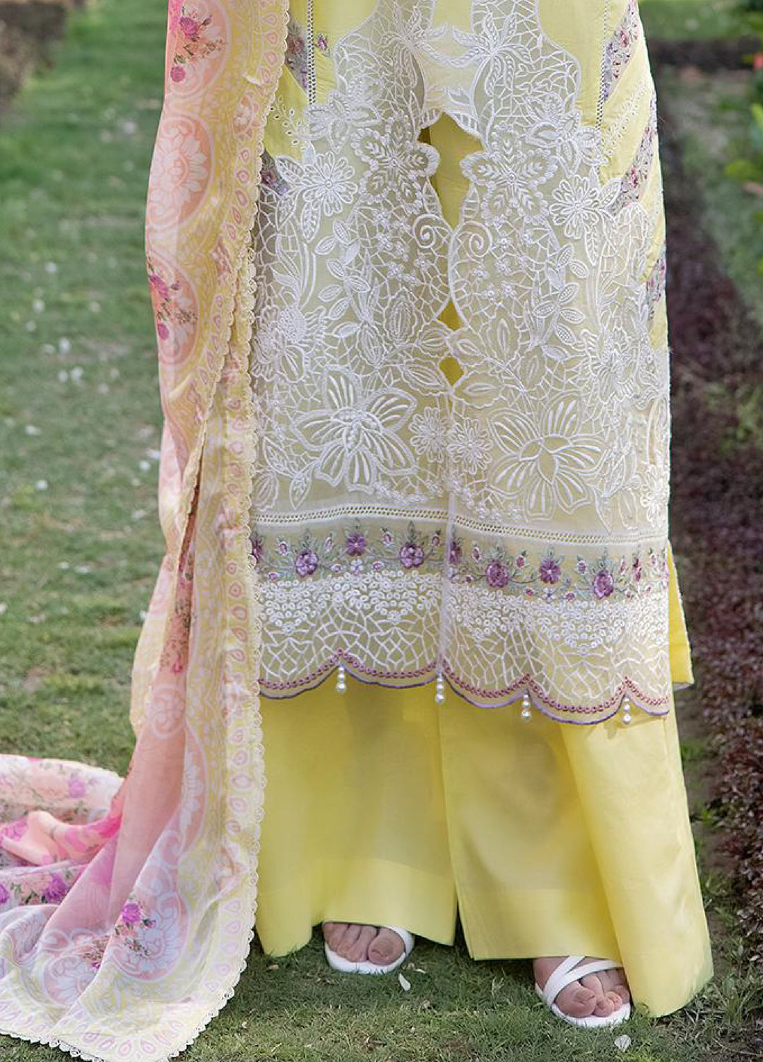 Inara by Javairia Women RTW Embroidered Lawn 3 Piece Suit IN26PJF Pehar - Festive Collection