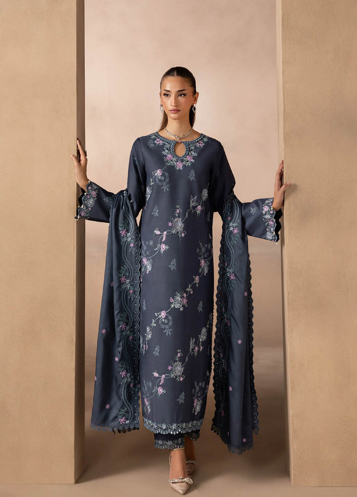 Sareen by Rajbari Unstitched Premium Viscose Chikankari 3 Piece RB25SC D-09 - Winter Collection