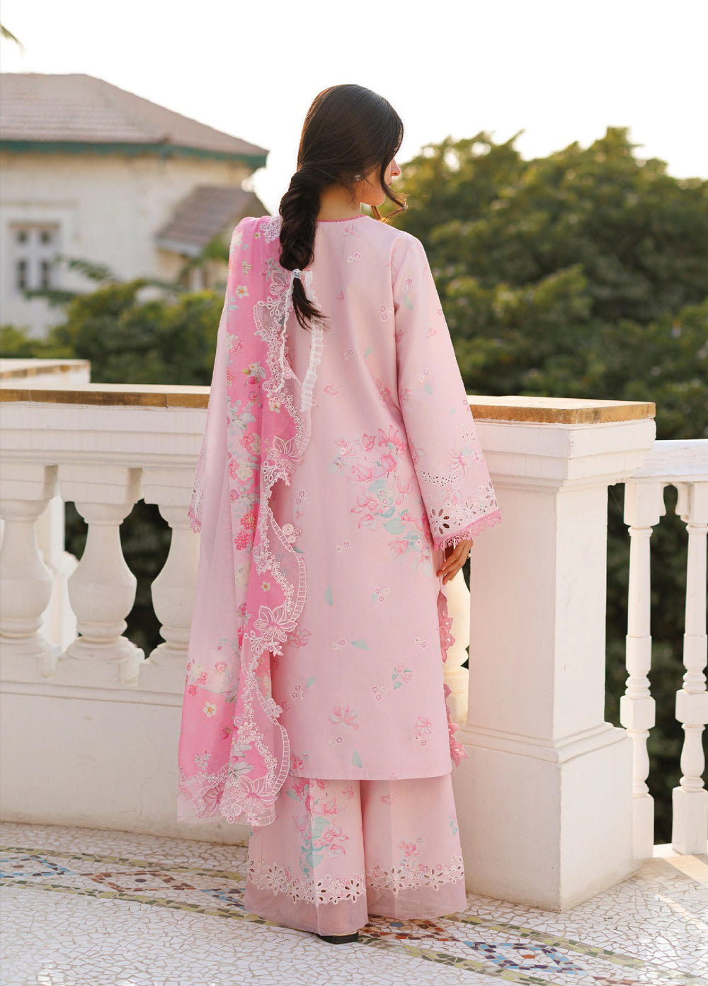 Summer Together by Afrozeh Unstitched Embroidered Lawn 3 Piece Suit AF26UST D-1 AMOURA - Festive Collection