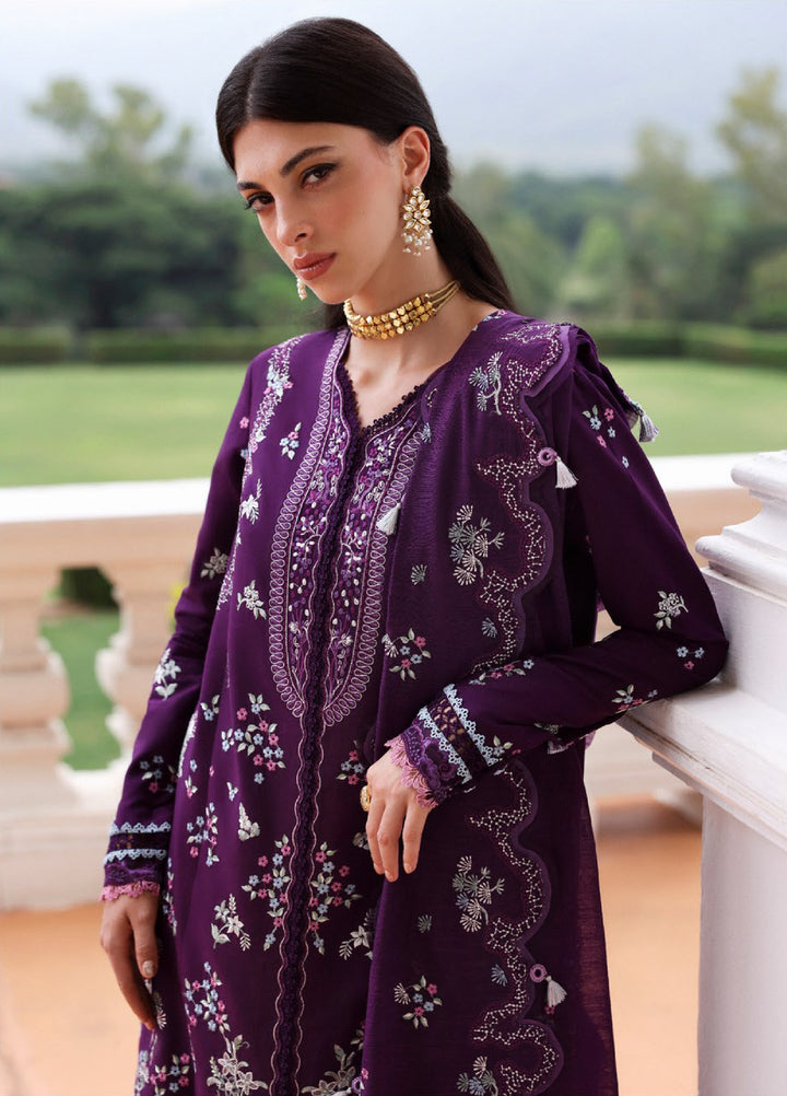 Lilas by Republic WomensWear Unstitched Embroidered Lawn 3 Piece Suit RW26ULL D-6A - Eid Collection