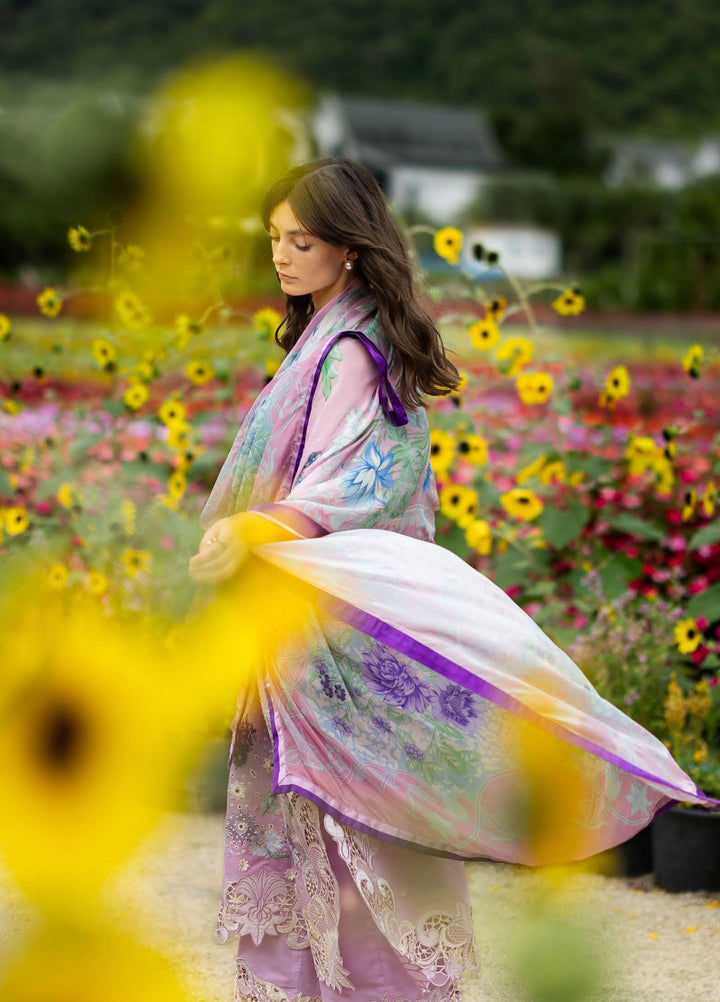 The Secret Garden by Mushq Hemline Unstitched Lawn 3 Piece Suit MU26USG D-18B Peony Glow - Summer Collection