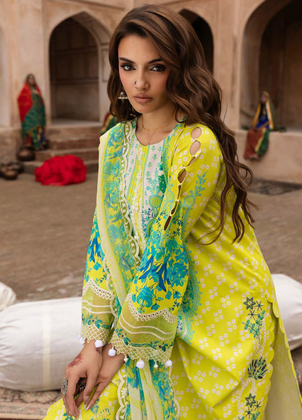 Combination by Charizma Unstitched Embroidered Lawn 3 Piece Suit CHR26UCL CC6-25 - Festive Collection