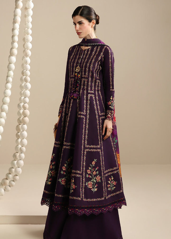 Iris by Jazmin Unstitched Embroidered Lawn 3 Piece Suit JZ26ULI IL26-D06 - Eid Collection