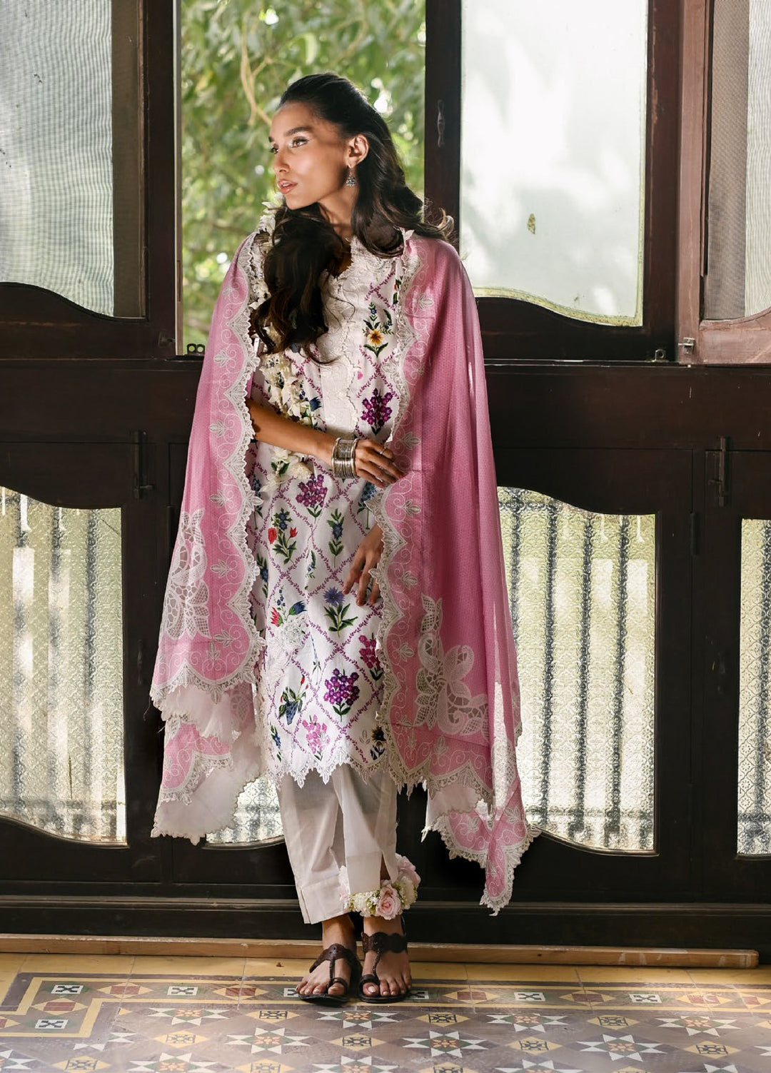 Rangon ka Angan by Gul Ahmed Unstitched Embroidered Lawn 3 Piece Suit GA26URAL CL-62268 - Summer Collection