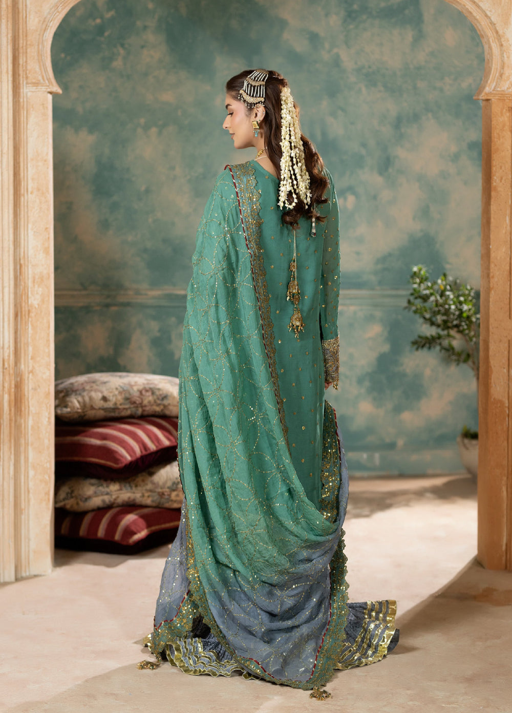 Sara Jahan Women RTW Embroidered Chiffon 3 Piece Suit SJ26RF SJ-1022 - Festive Collection