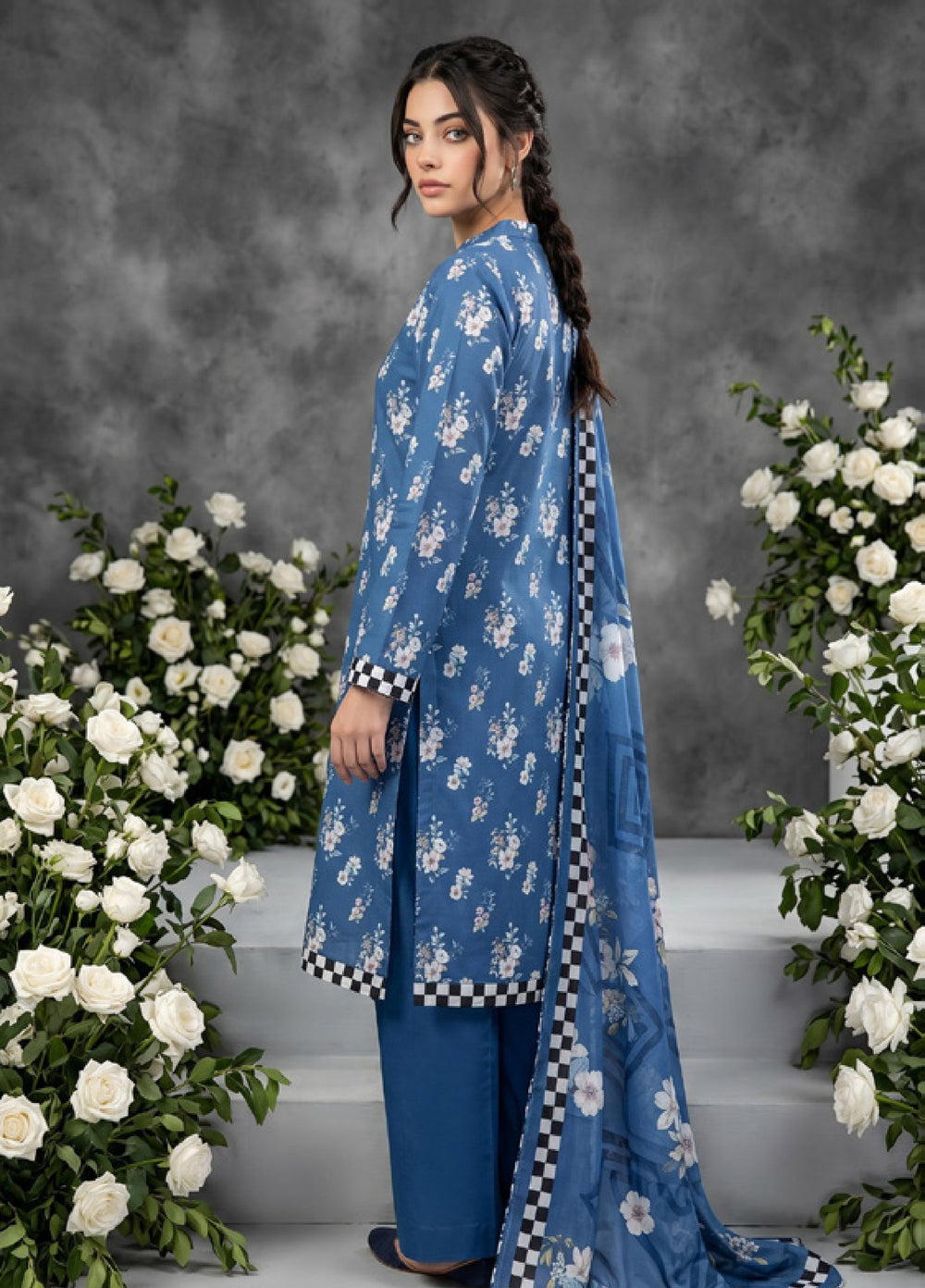 Salina Dobby by Regalia Textiles Unstitched Printed Lawn 3 Piece Suit RG26UPS D-04 - Casual Collection