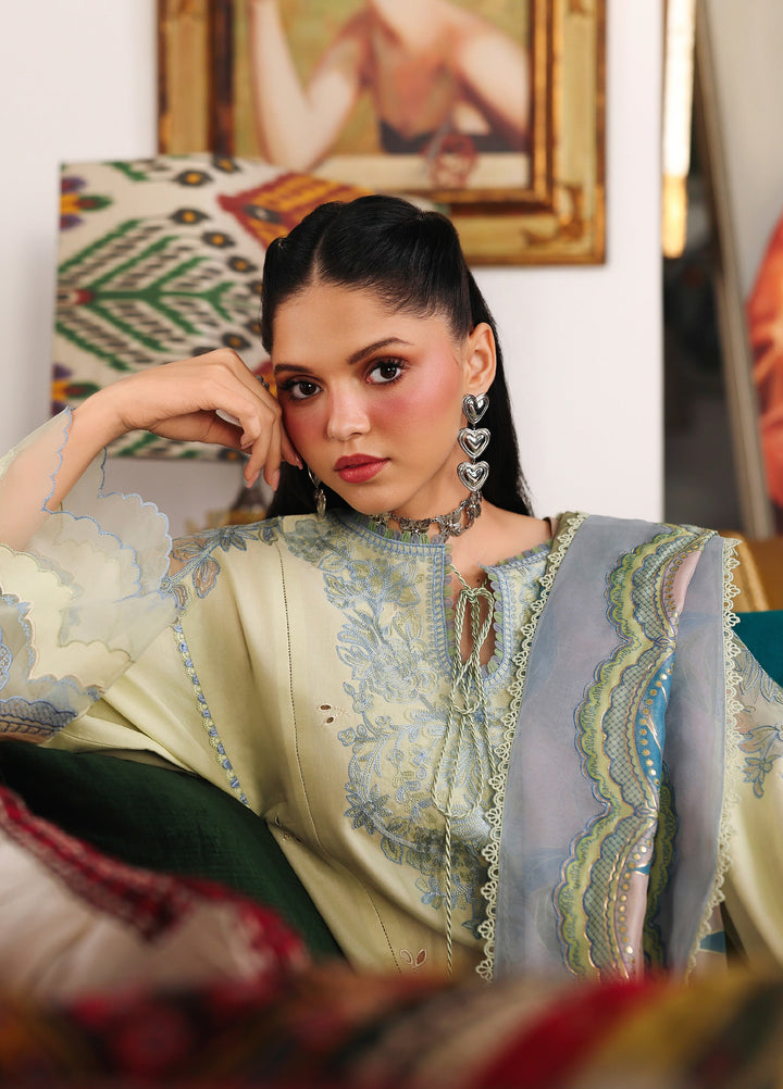 Lumina by Bin Ilyas Unstitched Embroidered Lawn 3 Piece Suit BI26UL L7 2B - Summer Collection