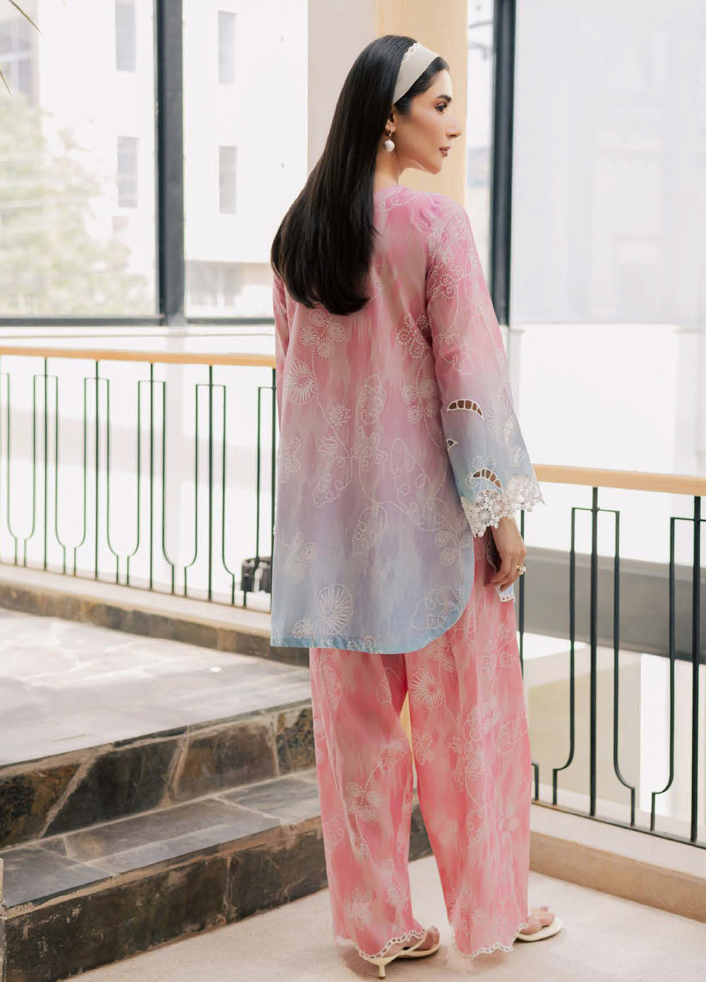 Ballerina by Nureh Unstitched Chikankari Embroidered Lawn 2 Piece Suit NU26UBCL NU2-203 - Summer Collection