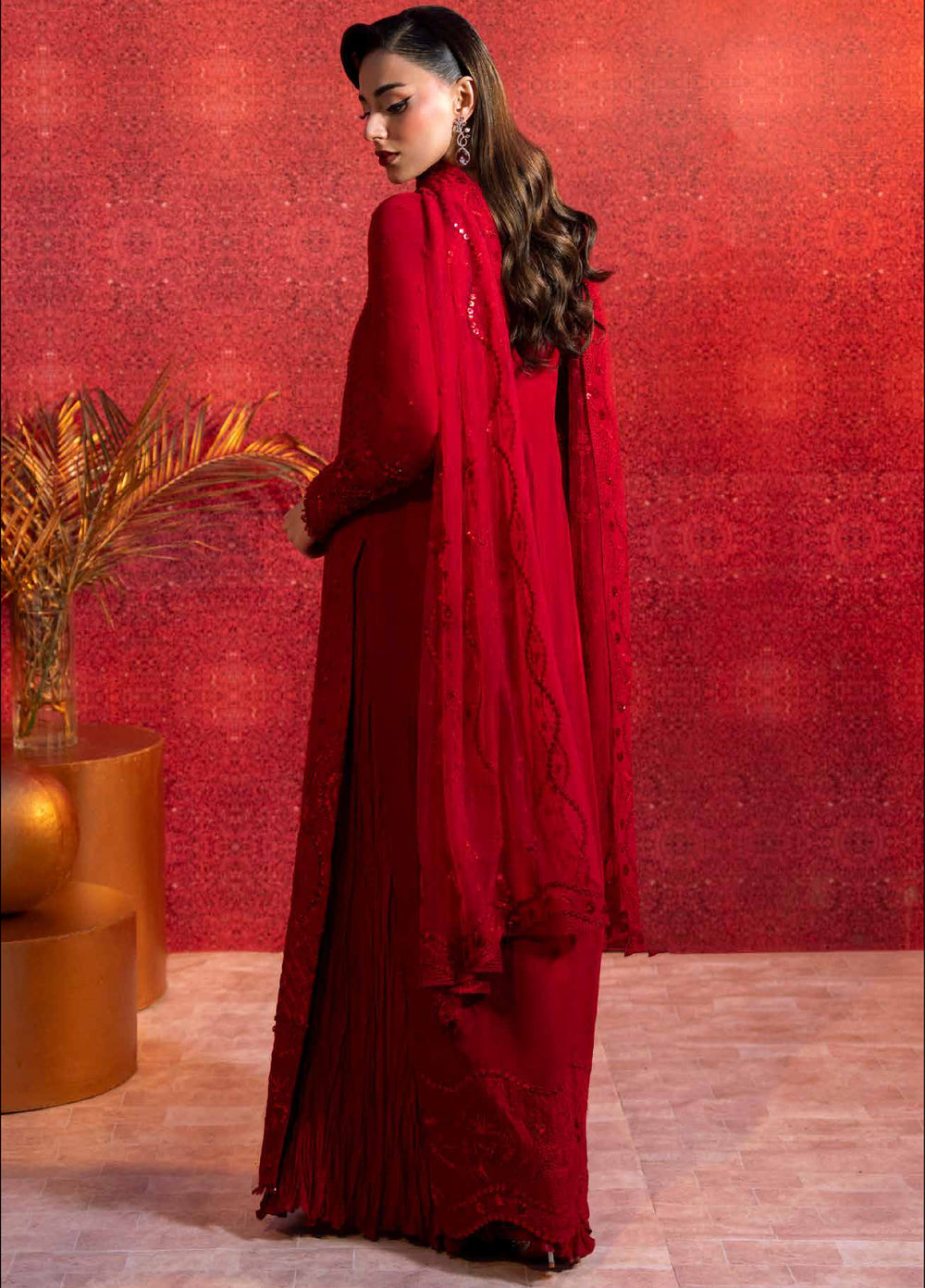 Zarmina by Zariya Unstitched Embroidered Russian Silk 3 Piece Suit ZRY26UZ ZB50042 - Festive Collection