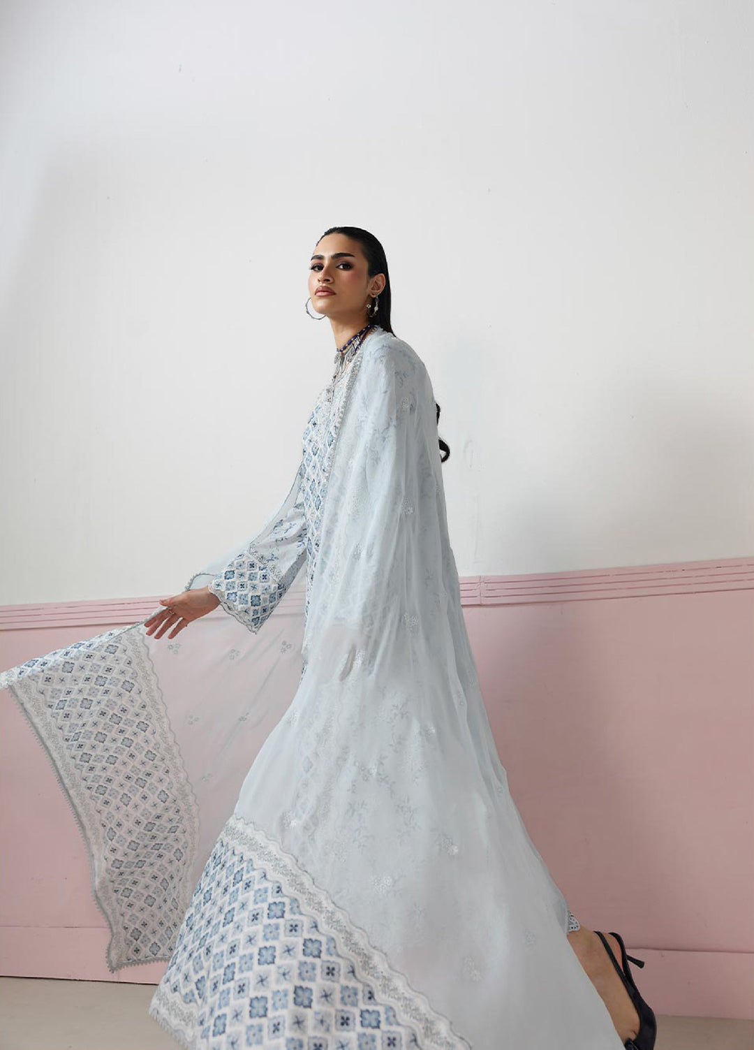 Q Prints by Qalamkar Unstitched Printed Lawn 3 Piece Suit QLK26UQL ALINE QQP-10 (B) - Summer Collection