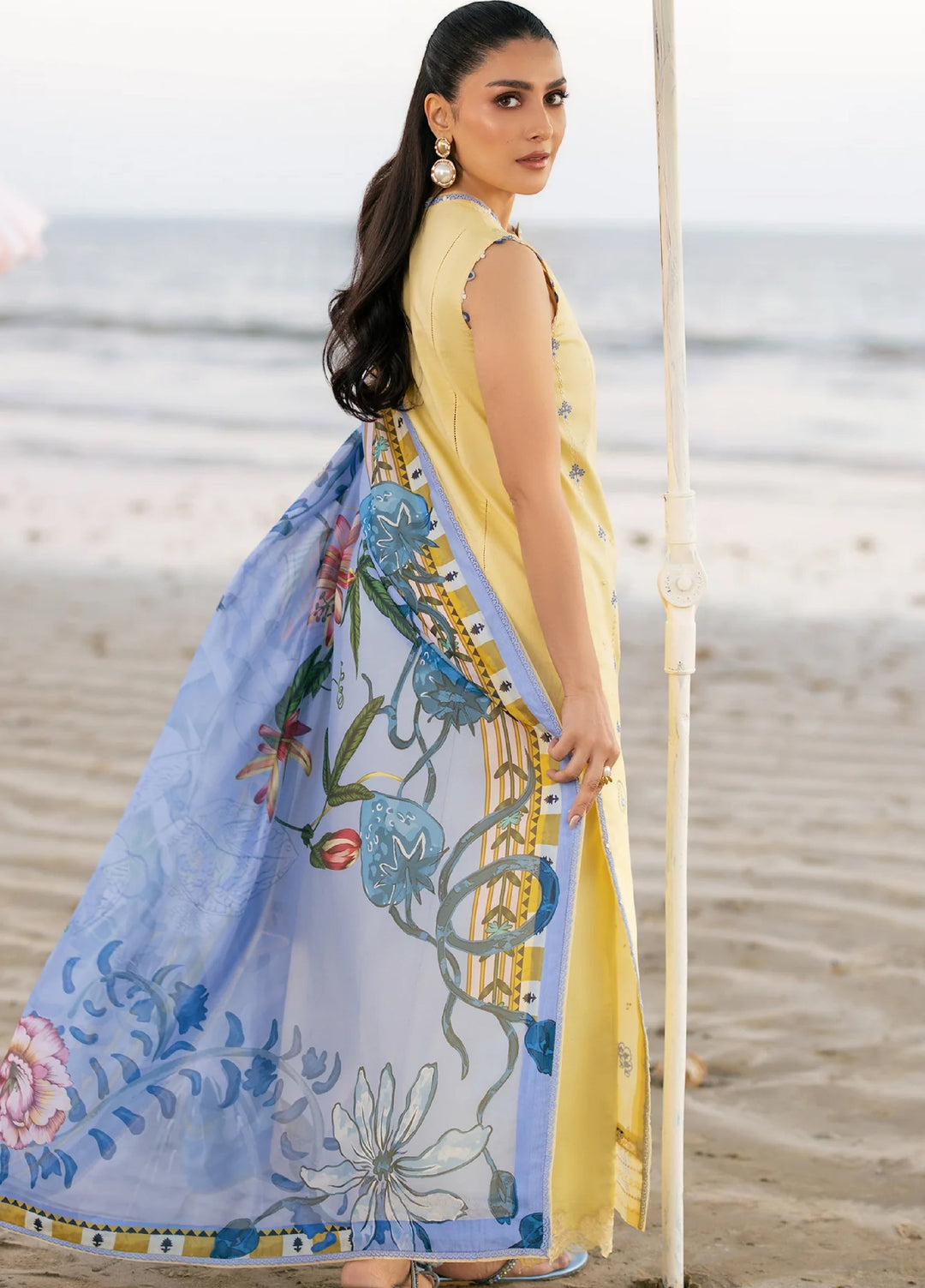 Afsanah by Seran Unstitched Embroidered Lawn 3 Piece Suit SN26UAVII D7-AREEN - Summer Collection
