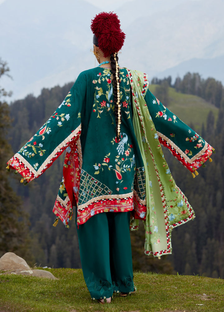 Kashmee Legacy by Elan Unstitched Embroidered Jacquard Lawn 3 Piece Suit EL26ULKL Zérin EL26-12A - Festive Collection