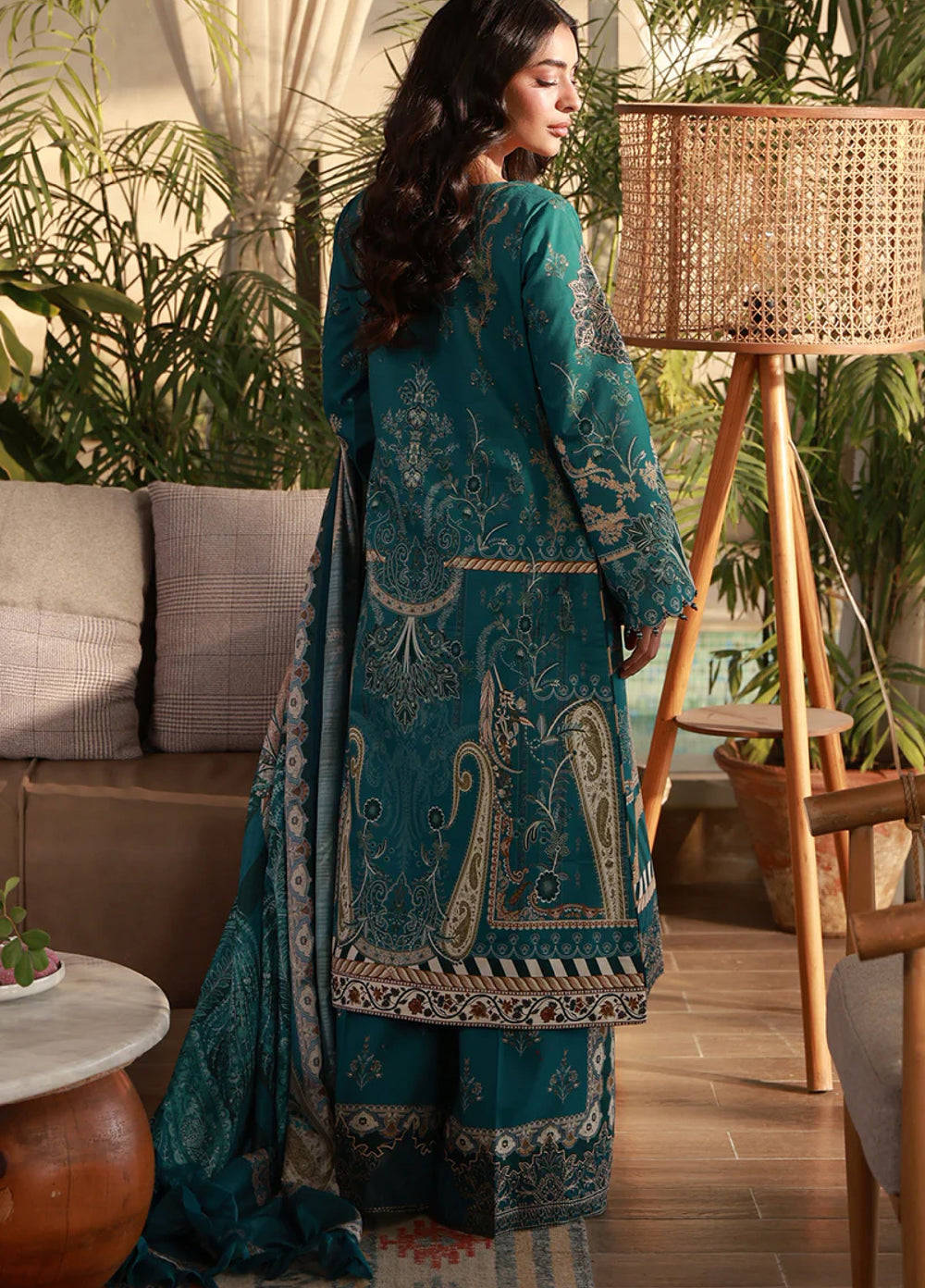 Delia by Gulaal Unstitched Embroidered Lawn 3 Piece Suit GL26UD D-4 Isla - Summer Collection