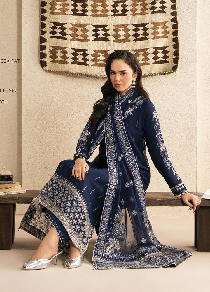 Neoma by Xenia Formals Unstitched Embroidered Raw Silk 3 Piece Suit XE26UNF 05- INALI - Festive Collection